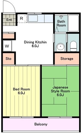 サンライズマンションの物件間取画像